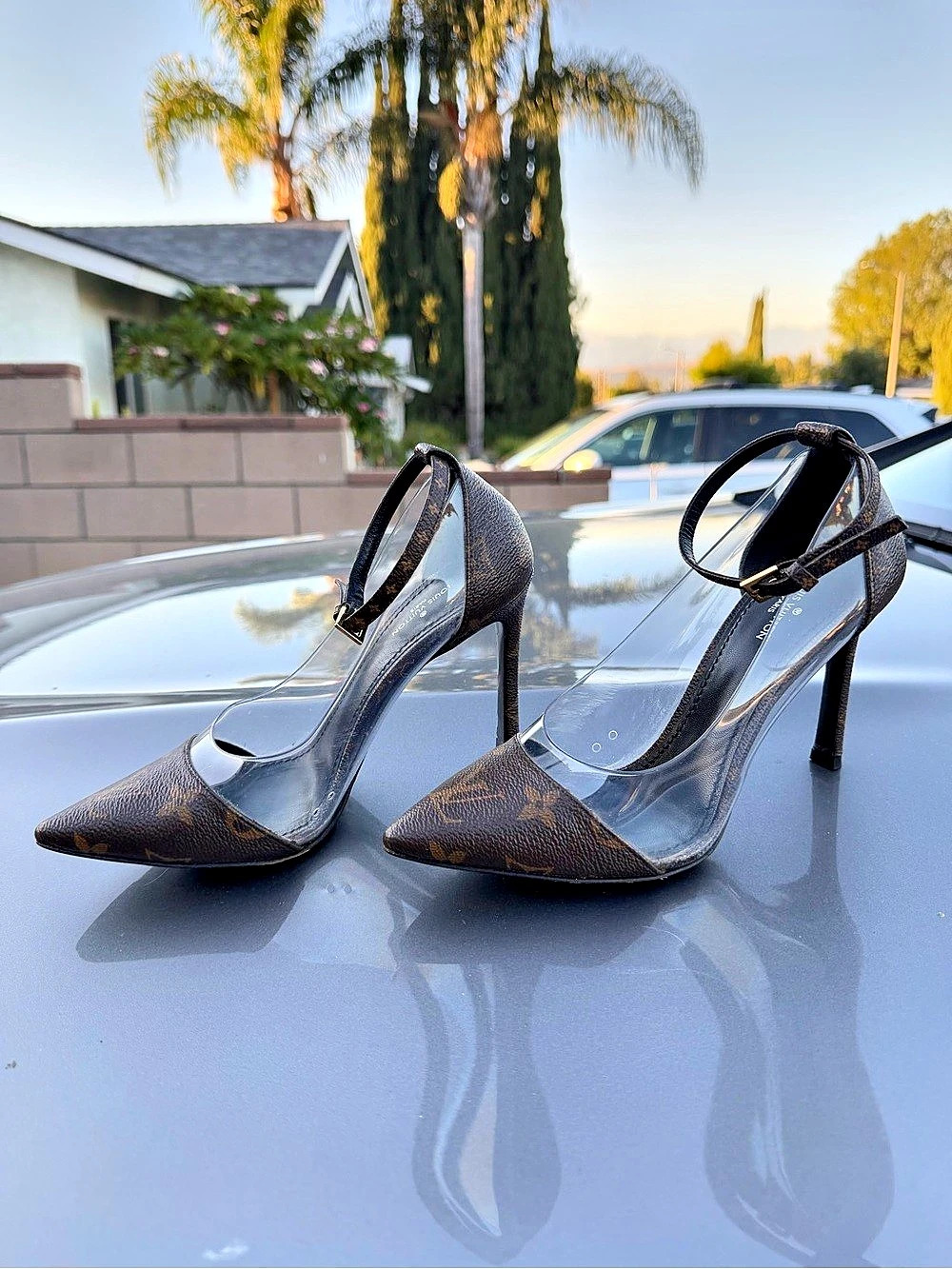 Louis Vuitton Call Back Pump Monogram Heels US 5.5 EU 35.5 Runs Small/Narrow